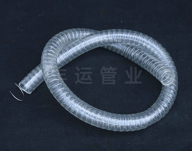 食品级PU透明钢丝平滑管